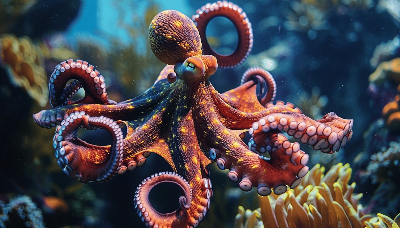 Comportement méconnu des poulpes en milieu sauvage stratégies d'adaptation et communication